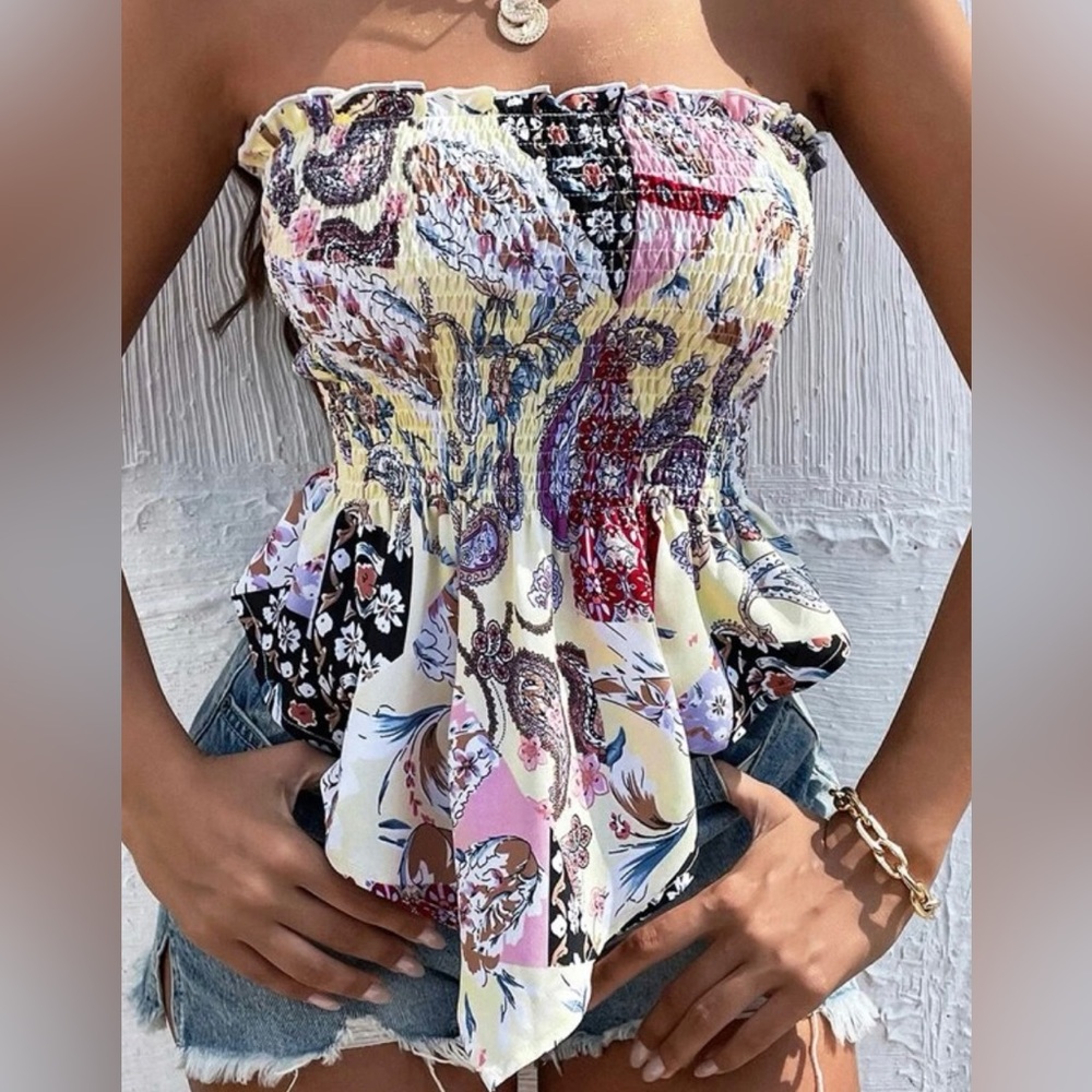 Paisley Floral Top